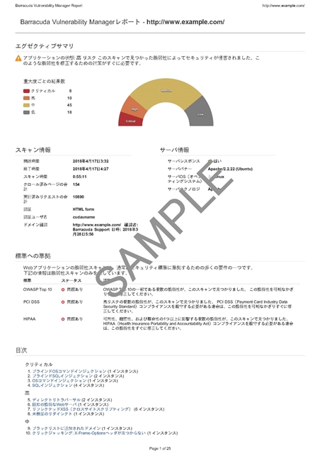 Vulnerability Manager（無料の脆弱性検査） のページ写真 3