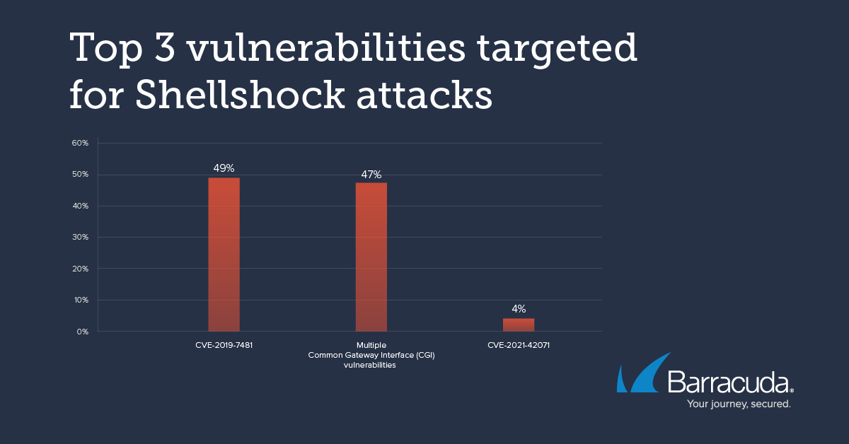 バラクーダの注目する脅威：10年前の Shellshock バグとマイナーの脅威にさらされている Web アプリケーション のページ写真 2